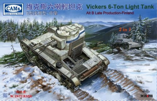 Riich Models CV35A009 Finnish Vickers 6-Ton light tank Alt B Late Production (with interior) (2 in 1)