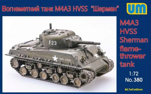 Unimodels UM380 M4A3 HVSS Sherman flame-thrower tank