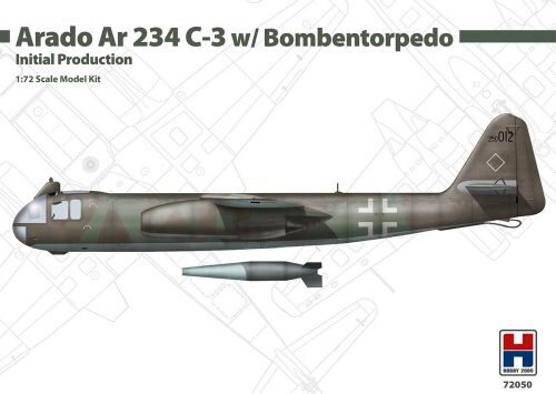 Hobby 2000 H2K72050 Arado Ar 234 C-3 w/ Bombentorpedo Initial Production