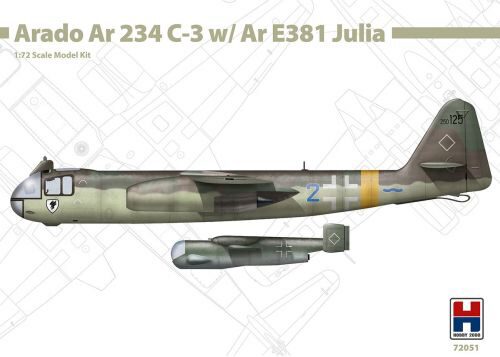 Hobby 2000 H2K72051 Arado Ar 234 C-3 w/ Ar E381 Julia