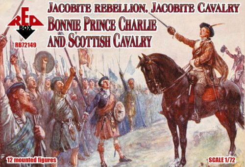 Red Box RB72149 Jacobite Rebellion. Jacobite Cavalry. Bonnie Prince Charlie and Scottish Cavalry
