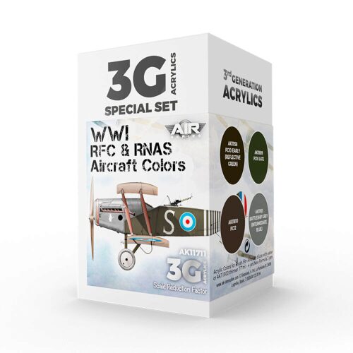 AK Interactive AK11711 WWI RFC & RNAS. British Aircraft Colors  SET 3G