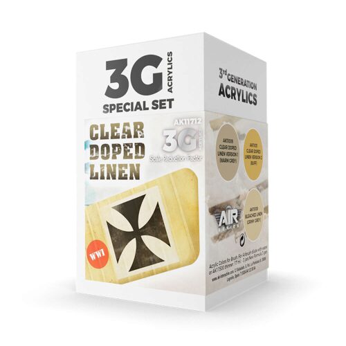 AK Interactive AK11712 Clear Doped Linen SET 3G