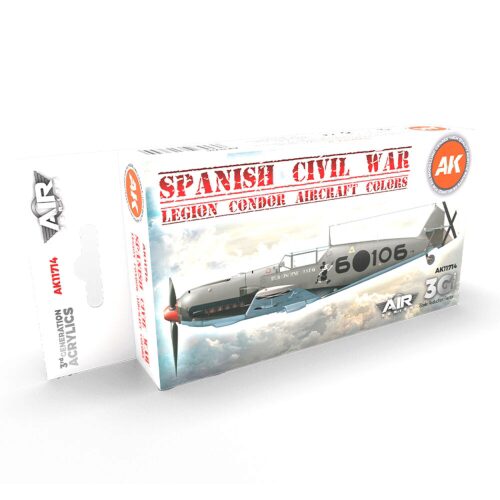 AK Interactive AK11714 Spanish Civil War. Legion Condor Aircraft  SET 3G