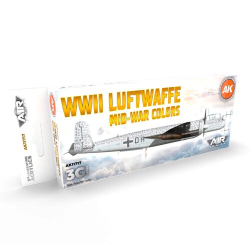 AK Interactive AK11717 WWII Luftwaffe Mid-War Colors SET 3G