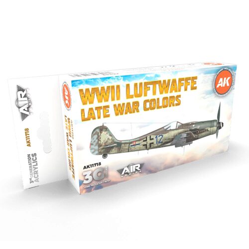 AK Interactive AK11718 WWII Luftwaffe Late War Colors SET 3G