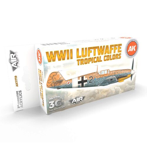 AK Interactive AK11719 WWII Luftwaffe Tropical Colors SET 3G