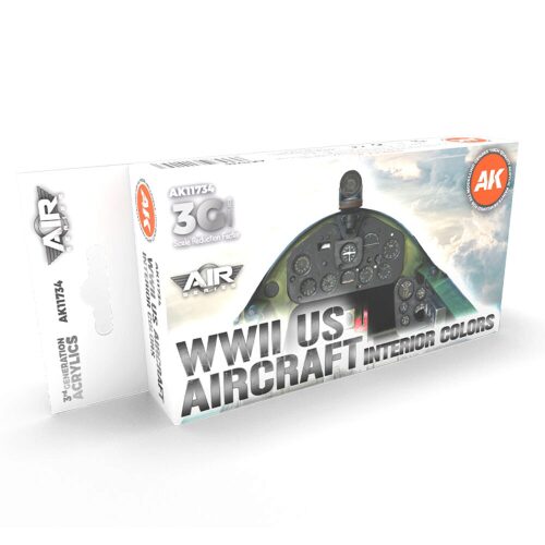 AK Interactive AK11734 WWII US Aircraft Interior Colors SET 3G