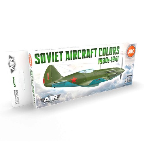 AK Interactive AK11740 Soviet Aircraft Colors 1930s-1941 SET 3G