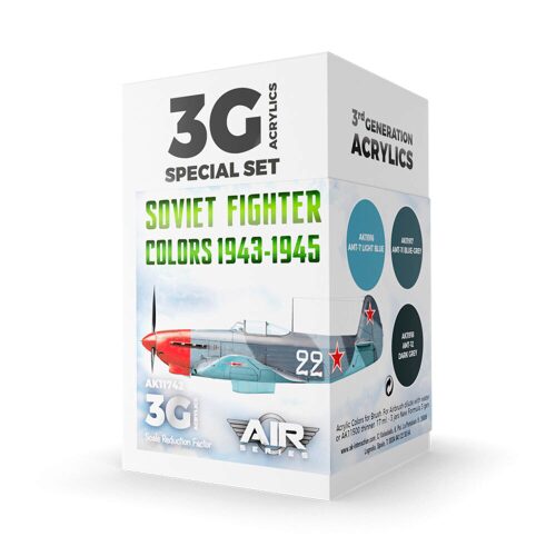 AK Interactive AK11742 Soviet Fighter Colors 1943-1945 SET 3G