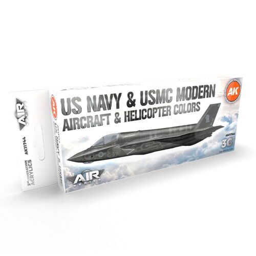 AK Interactive AK11744 US Navy & USMC Modern Aircraft & Helicopter SET 3G