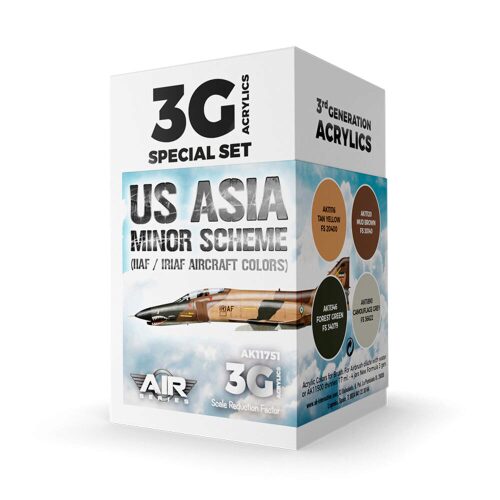 AK Interactive AK11751 US Asia Minor Scheme (IIAF/IRIAF Aircraft) SET 3G