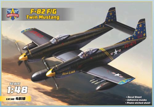 Modelsvit MSVIT4818 F-82F/G Twin Mustang (4 camo schemes)