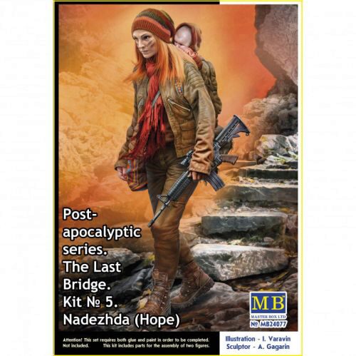 Master Box Ltd. MB24077 Nadezhda (Hope). Pst-apocalyptic series. The Last Bridge. Kit No.5