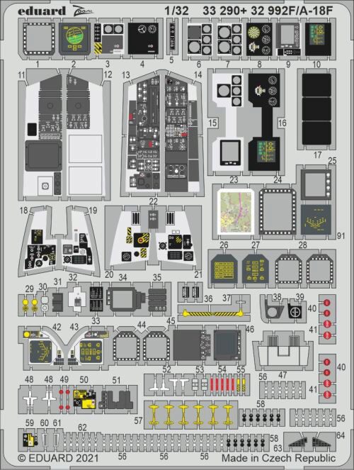 Eduard Accessories 33290 F/A-18F, for REVELL