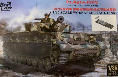 Border Model BP-001 Workable Track Links for Pz.Kpfw.III/IV Late(40cm)