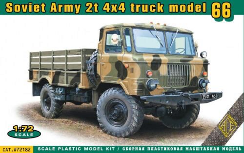 ACE ACE72182 Soviet Army 2t 4x4 truck model 66