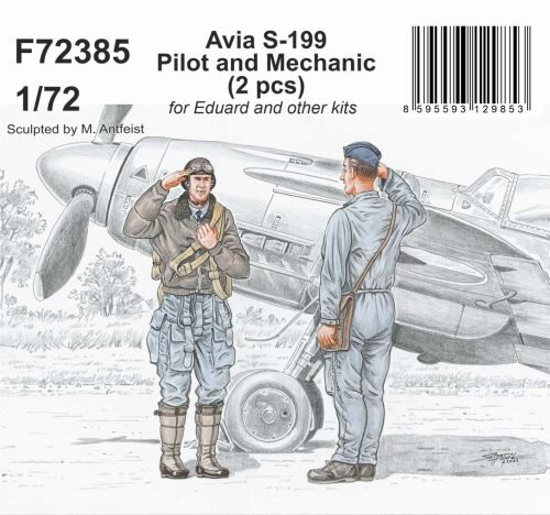 CMK F72385 Avia S-199 Pilot and Mechanic for Eduard and other kits