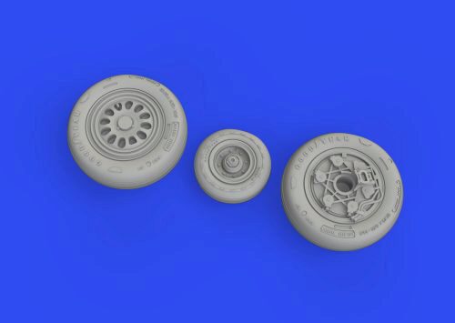 Eduard Accessories 648833 F-16C wheels late 1/48 for KINETIC