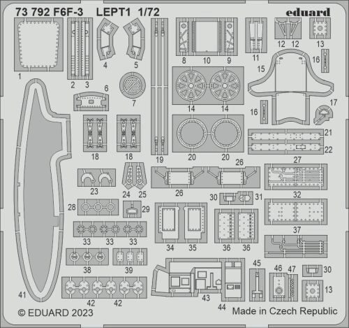 Eduard Accessories 73792 F6F-3 1/72 for EDUARD