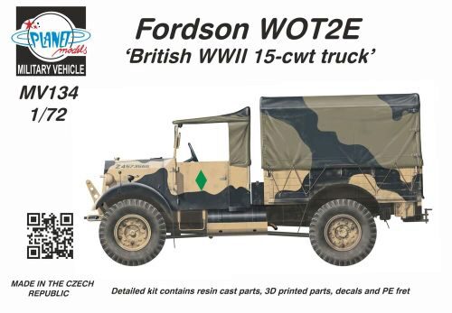 Planet Models MV134 Fordson WOT2 E (15CWT) ‘Wooden Cargo Bed’ 1/72