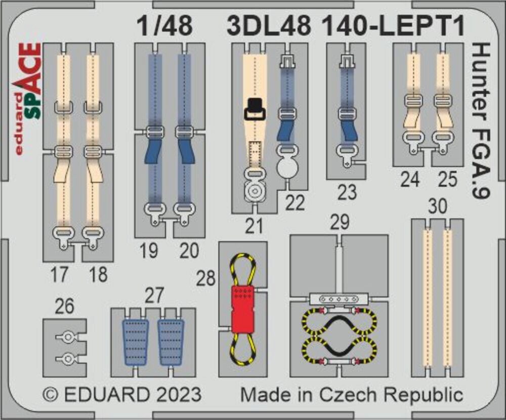 Eduard Accessories 3DL48140 Hunter FGA.9 SPACE 1/48 AIRFIX