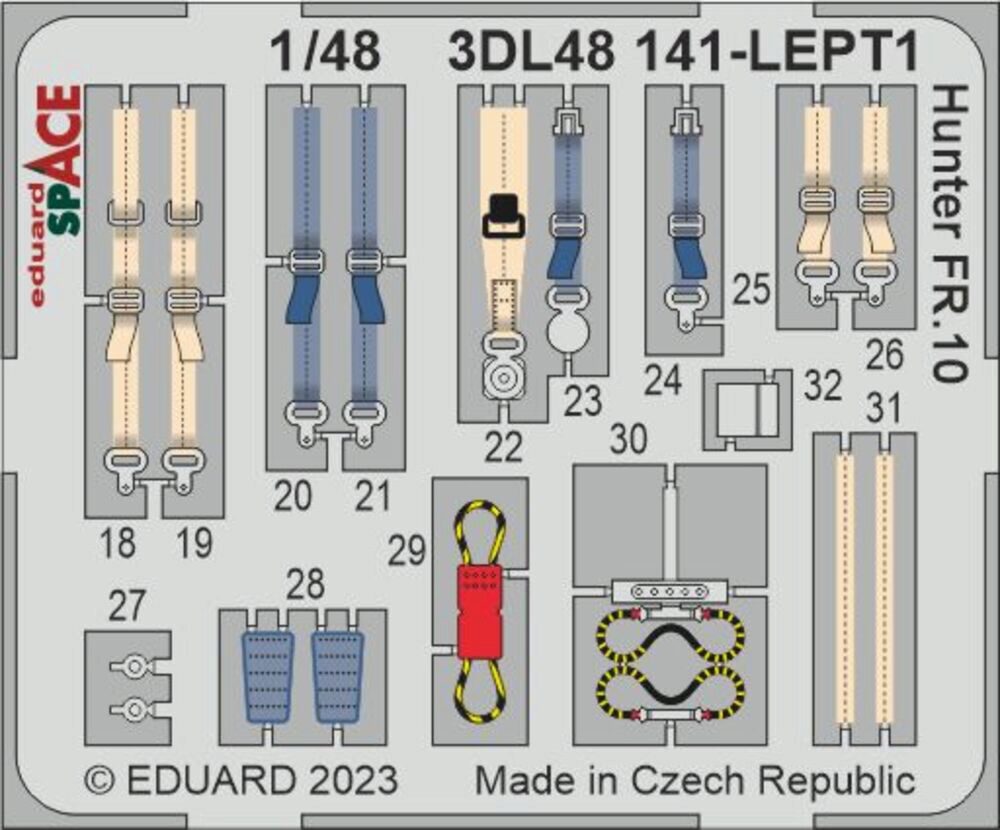 Eduard Accessories 3DL48141 Hunter FR.10 SPACE 1/48 AIRFIX