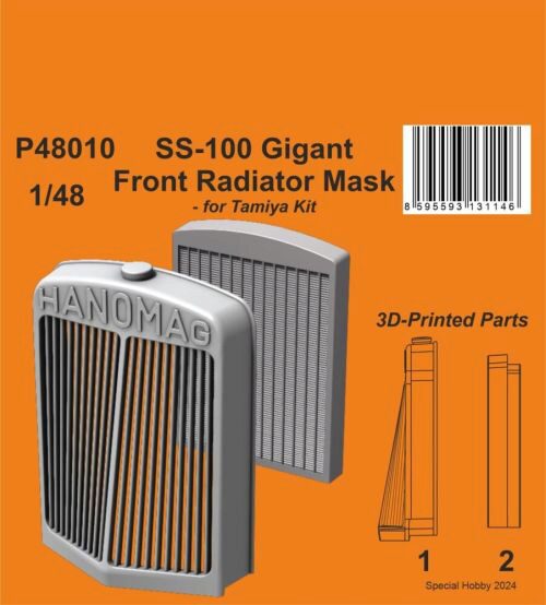 CMK 129-P48010 SS-100 Gigant Front Radiator Mask 1/48