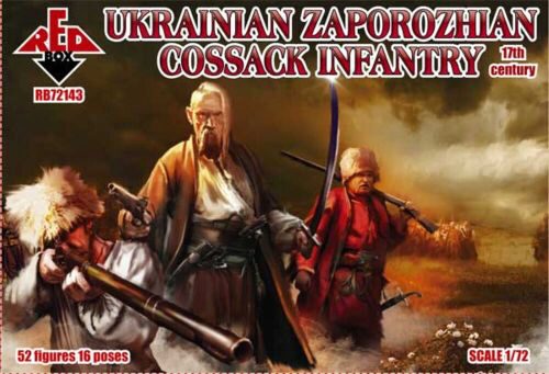 Red Box RB72143 Ukrainian Zaporozhian Cossacks infantry, 17th century