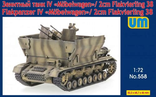Unimodels UM558 Flakpanzer IV Mobelwagen/2cm Flakvierling38