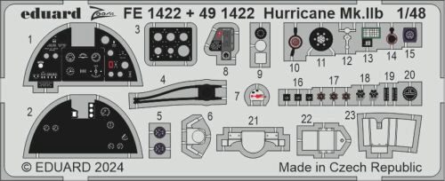Eduard Accessories FE1422 Hurricane Mk.IIb 1/48 ARMA HOBBY