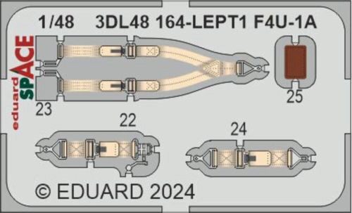 Eduard Accessories 3DL48164 F4U-1A SPACE 1/48 MAGIC FACTORY