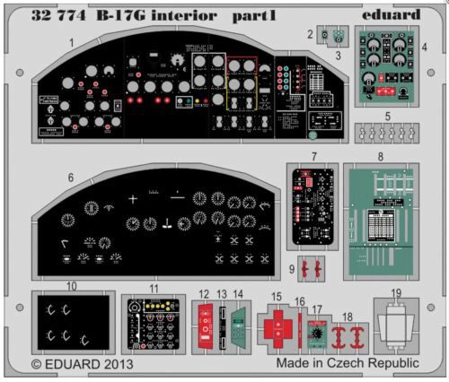 Eduard Accessories 32774 B-17G interior S.A. for HK Models