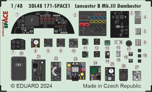 Eduard Accessories 3DL48171 Lancaster B Mk.III Dambuster SPACE 1/48 HKM