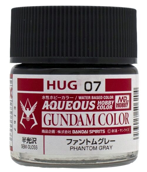 Mr Hobby - Gunze HUG-07 Mr Hobby -Gunze AQUEOUS GUNDAM COLOR (10ml) PHANTOM GRAY