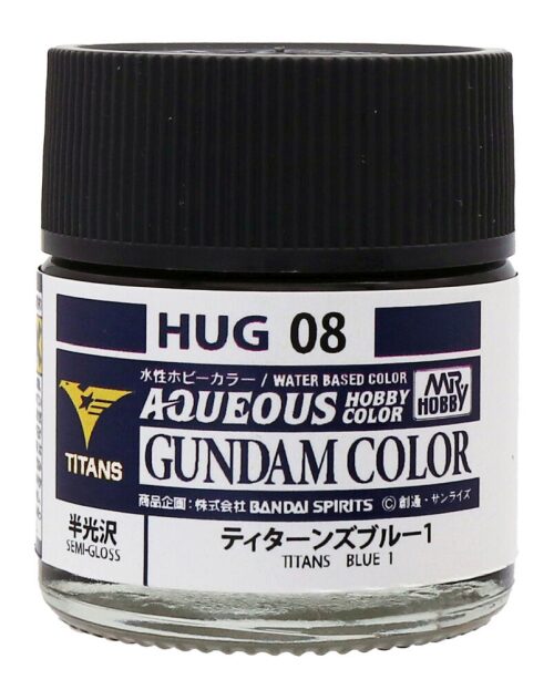 Mr Hobby - Gunze HUG-08 Mr Hobby -Gunze AQUEOUS GUNDAM COLOR (10ml) TITANS BLUE 1