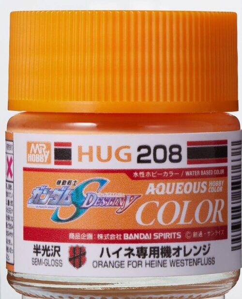 Mr Hobby - Gunze HUG-208 Mr Hobby -Gunze AQUEOUS GUNDAM COLOR (10ml) ORANGE FOR HEINE WESTENFLUSS