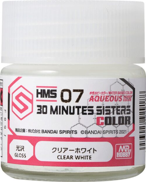 Mr Hobby - Gunze HMS-07 Mr Hobby -Gunze Aqueous Hobby Colors  (10 ml) 30 MINUTES SISTERS Clear White