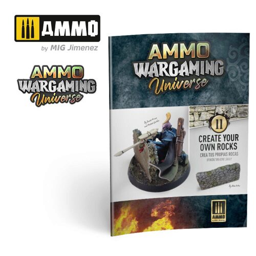 Ammo AMIG6930 AMMO WARGAMING UNIVERSE Book 11 – Create your own Rocks (Multilingual Book)