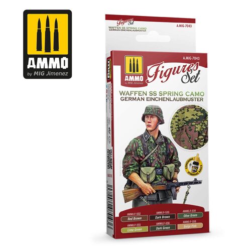 Ammo AMIG7043 Waffen SS Spring Camo. German Einchenlaubmuster Figures Set