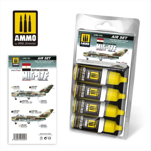 Ammo AMIG7255 MIG-17F Egyptian Air Force Set