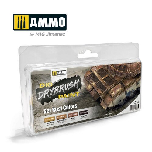 Ammo AMIG7302 DRYBRUSH Set Rust Colors