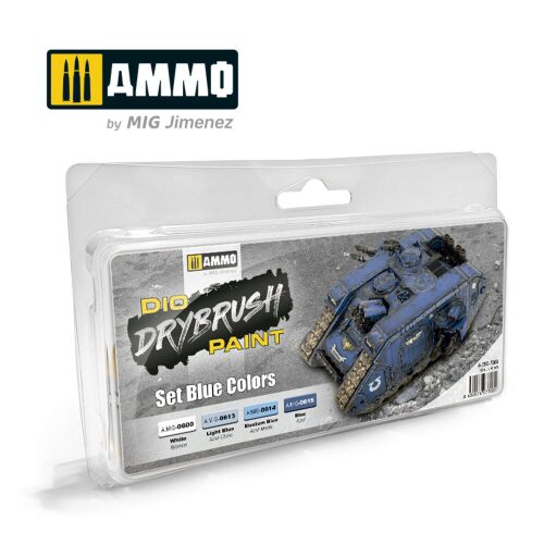 Ammo AMIG7303 DRYBRUSH Set Blue Colors