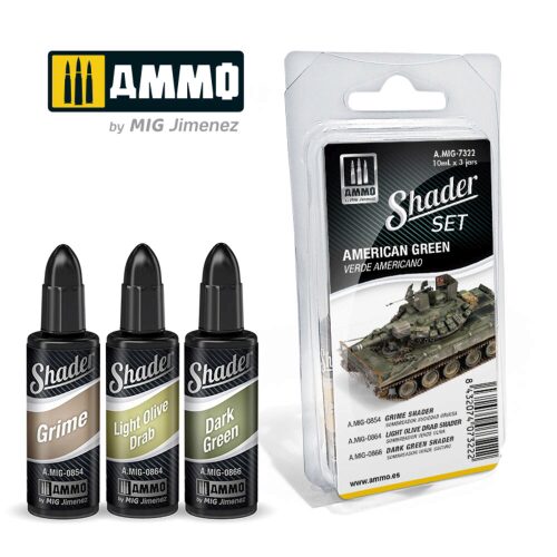 Ammo AMIG7322 SHADER Set American Green