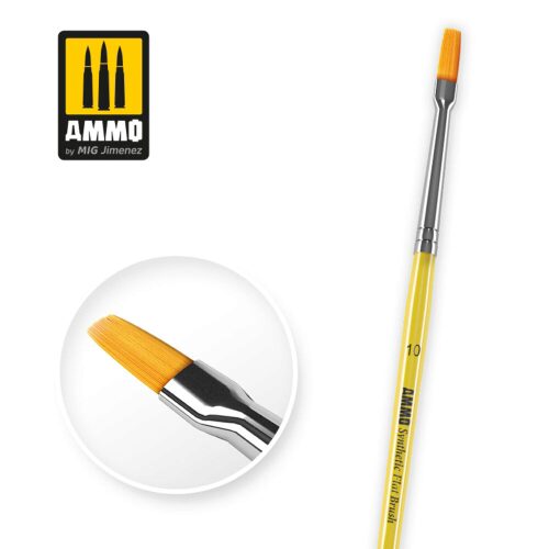 Ammo AMIG8622 10 Synthetic Flat Brush