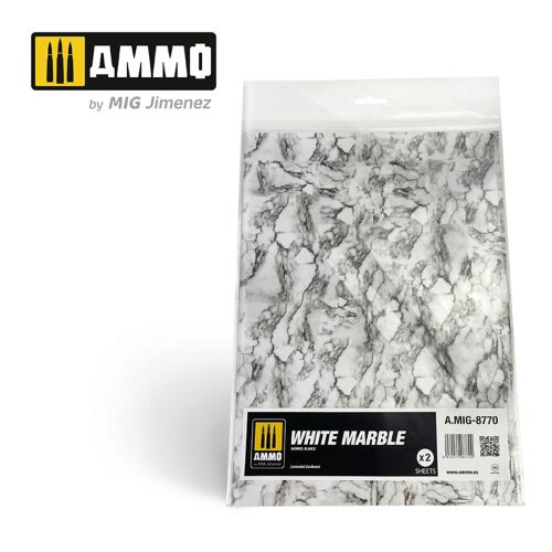 Ammo AMIG8770 White Marble. Sheet of Marble - 2 pcs