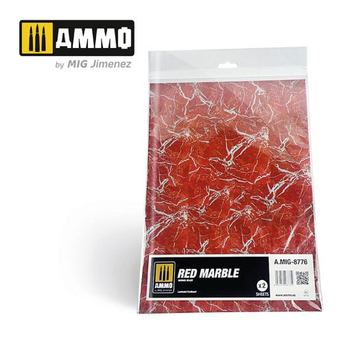 Ammo AMIG8776 Red Marble. Sheet of Marble - 2 pcs