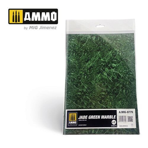 Ammo AMIG8779 Jade Green Marble. Sheet of Marble - 2 pcs