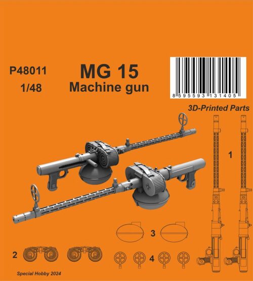 CMK 129-P48011 MG 15 Machine gun  (2 pcs.)