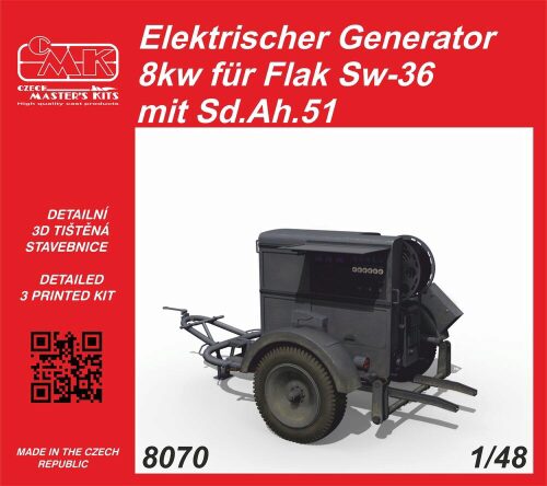CMK 129-8070 Elektrischer Generator 8kw für Flak Sw-36 mit Sd.Ah.51